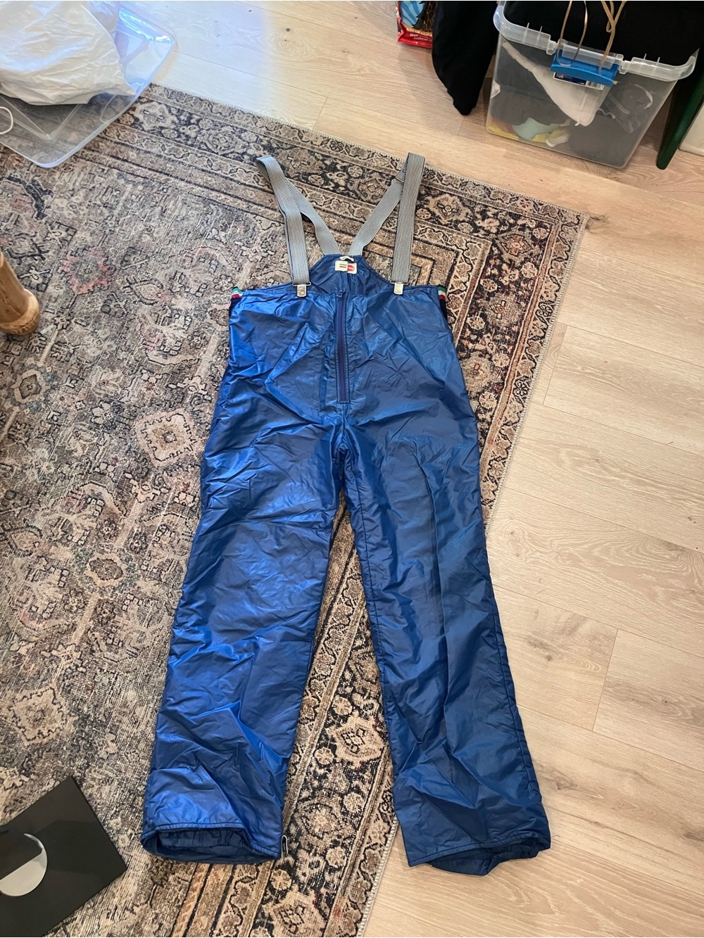 Vintage Italian COLMAR Ski Pants with Adjustable Suspenders